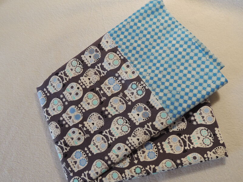 Handmade QUEEN Cotton Sugar Skulls Pillow Case - product images  of 