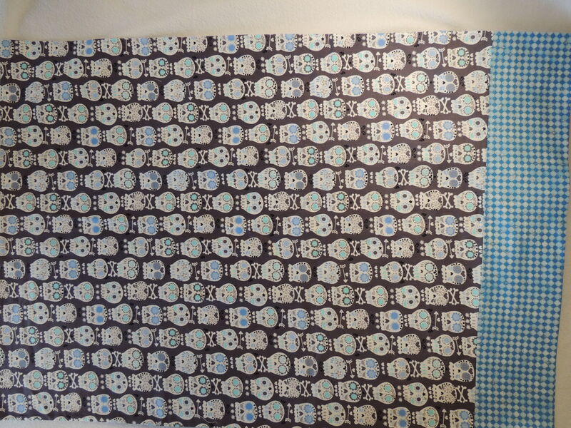 Handmade QUEEN Cotton Sugar Skulls Pillow Case - product images  of 