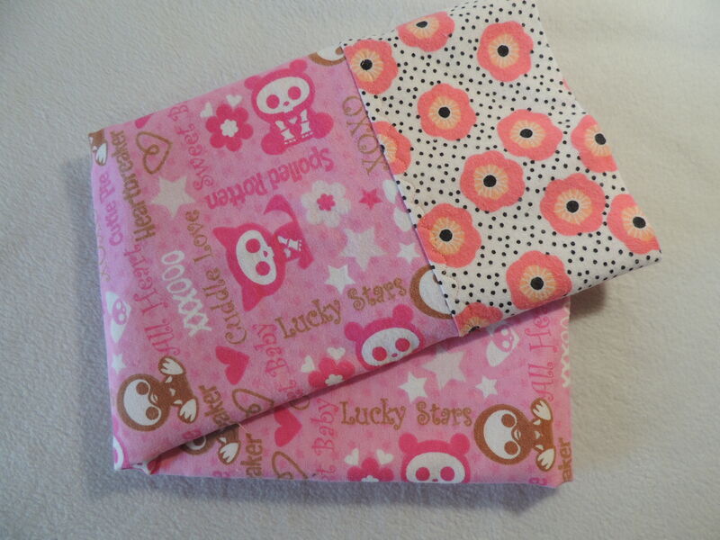 Handmade QUEEN Cotton FLANNEL Pillow Case Spoiled Rotten Pink - product images  of 