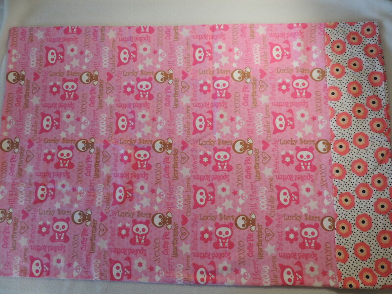 Handmade QUEEN Cotton FLANNEL Pillow Case Spoiled Rotten Pink - product images  of 