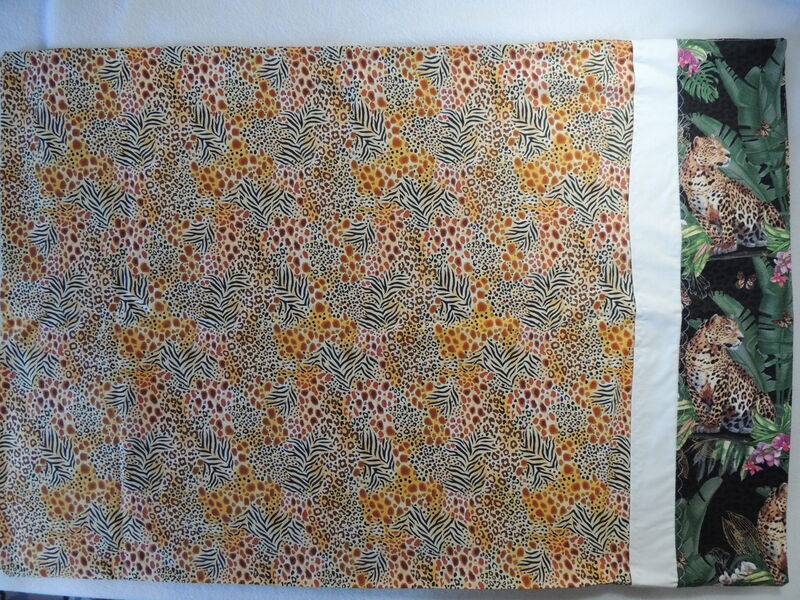 Handmade QUEEN Cotton Pillowcase Wild Jungle  - product images  of 