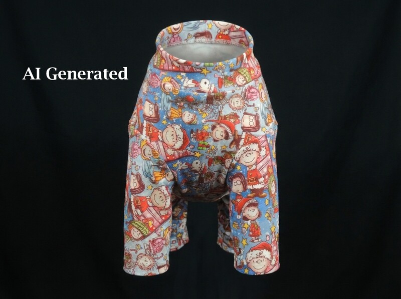 MEDIUM Starry Peanut Christmas Dog Romper - product images  of 