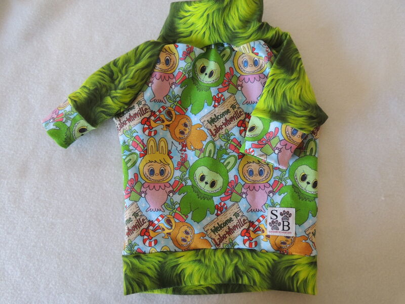 SMALL Labu-Whoville Grinchy Cotton Dog Shirt - product images  of 