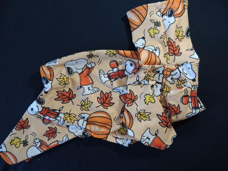 LARGE 15.5" Fall Snoopy Skinny Fleece Romper - product images  of 