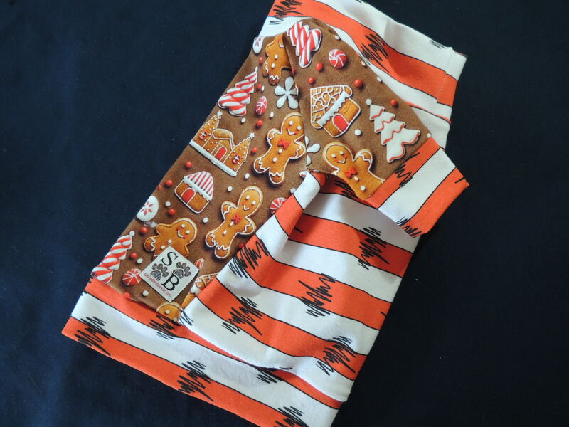 SMALL Gingerbread Stripes Small Dog Tshirt - product images  of 