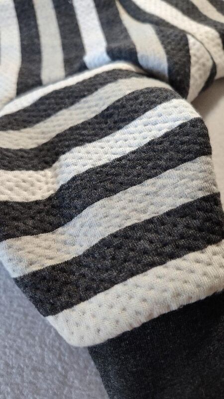 MEDIUM Double Knit Striped Dog Romper - product images  of 