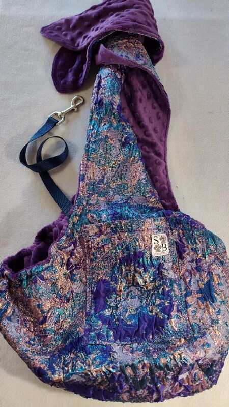 Purple Rose Gold Brocade Cuddle Sling - product images  of 