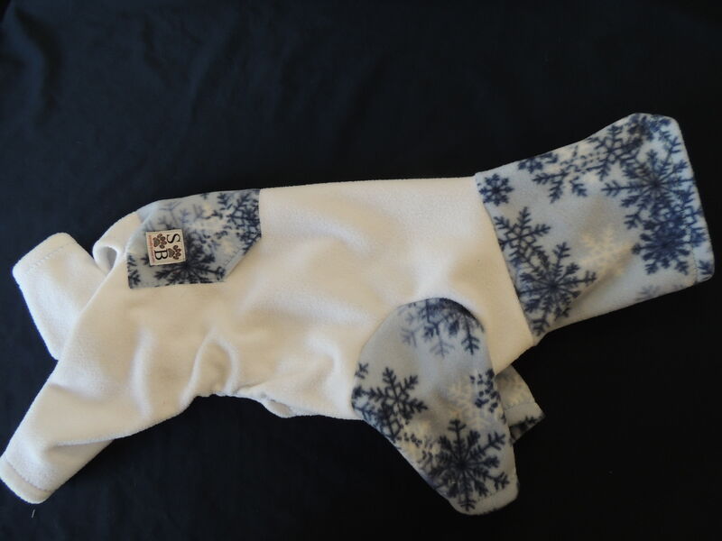 MEDIUM Snowy White Snowflake Fleece Romper - product images  of 