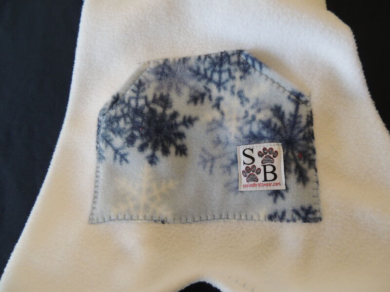 MEDIUM Snowy White Snowflake Fleece Romper - product images  of 
