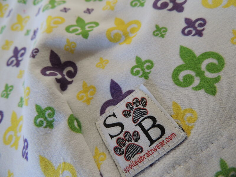 LARGE Mardi Gras fleur-de-lis Cotton French Terry Shirt - product images  of 