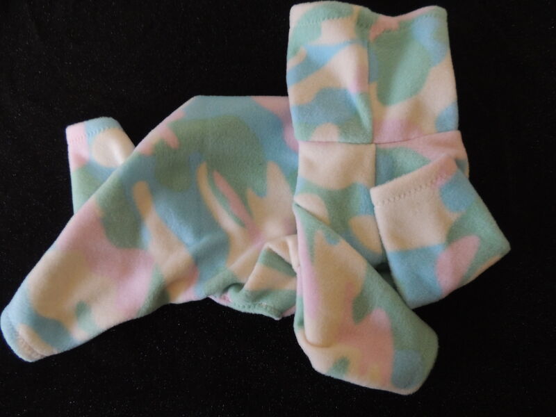 MEDIUM Pastel Camo Fleece Romper-in stock immediate shipping - product images  of 