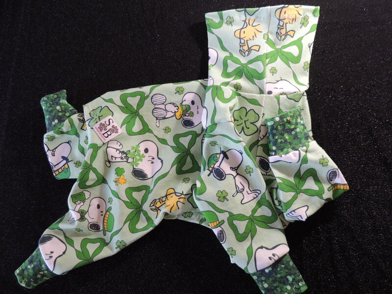 ROMPER-St Patty's Day Friends Cotton Knit Dog Romper - product images  of 