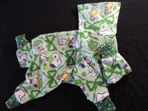 ROMPER-St,Patty's,Day,Friends,Cotton,Knit,Dog,Romper