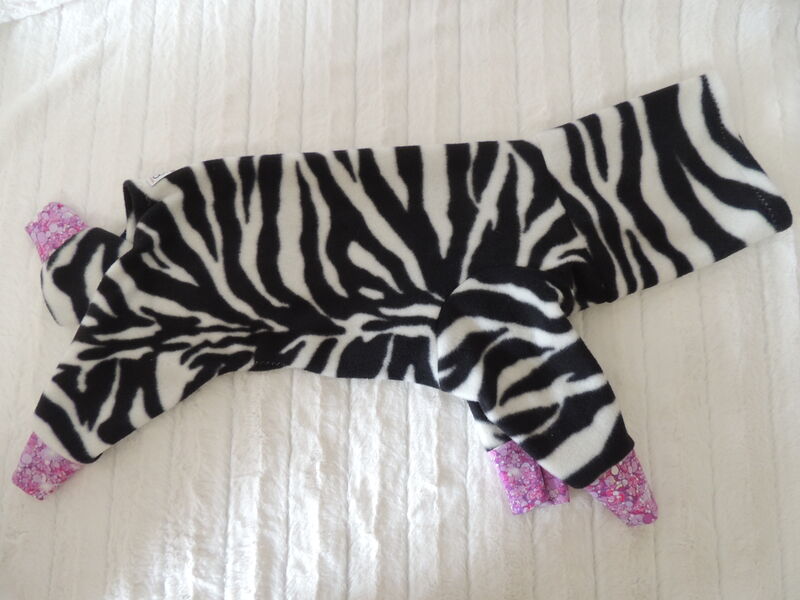 MEDIUM Zebra Skin Fleece Romper - product images  of 
