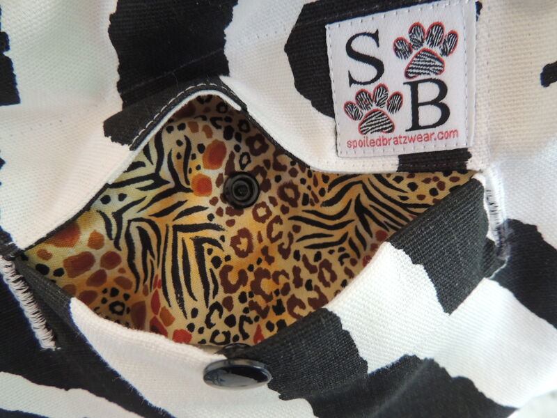 Zebra Canvas Cuddle Sling Comfortable Pet Carrier - product images  of 