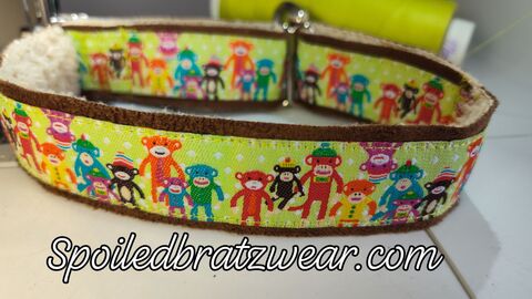 1,Wide,Softie,Limited,Slip,Walking,Collar-self,tightening,italian greyhound collar, whippet collar, walking collar 