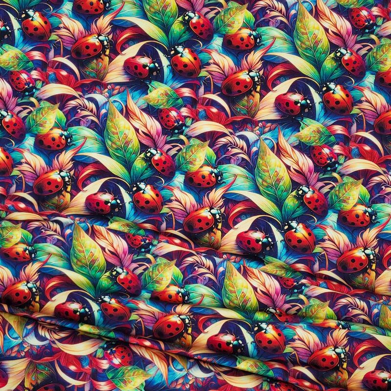 Summer Ladybugs European Organic Cotton Knit Dog Romper - product images  of 