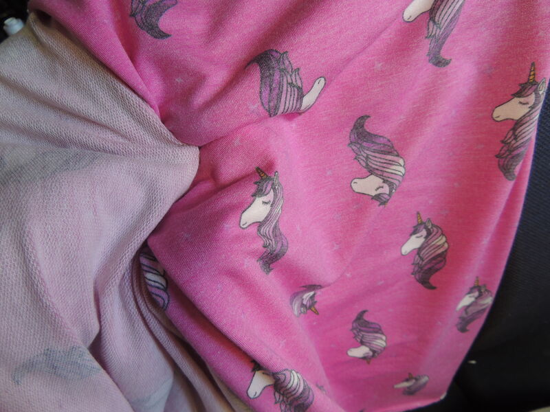 Pinky Unicorns French Terry Knit Dog Romper - product images  of 