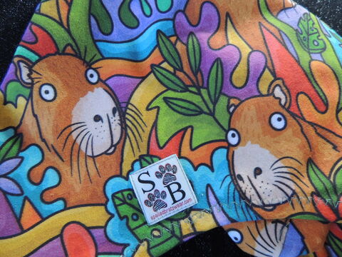 Bright,Capybara,Cotton,Knit,Dog,Romper