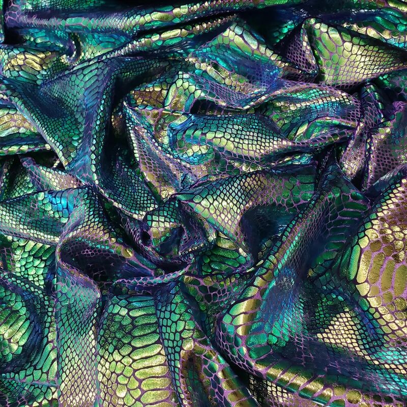 Holo Dragon Scales on Stretch Velvet Dog Romper - product images  of 