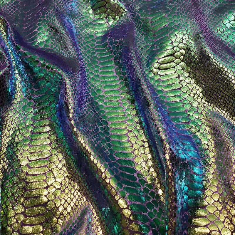 Holo Dragon Scales on Stretch Velvet Dog Romper - product images  of 