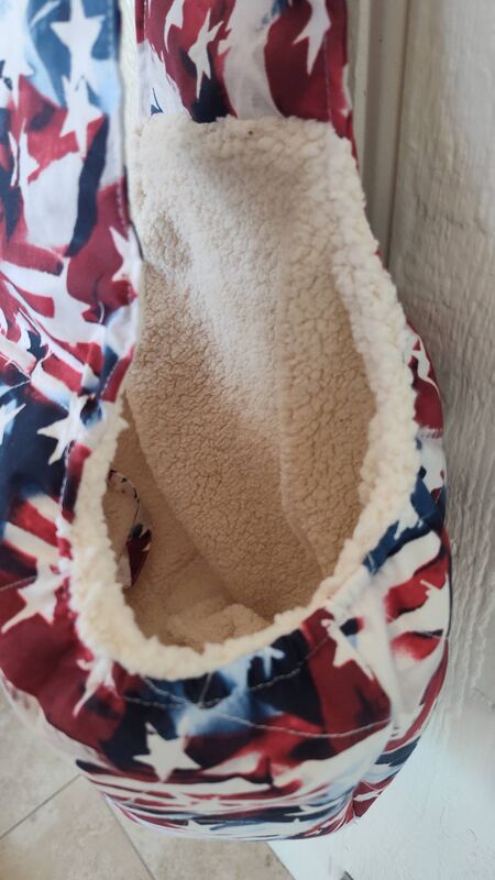 Patriotic Cuddle Sling Quilted Cotton and Plush - product images  of 