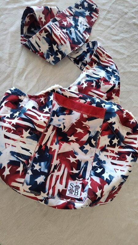 Patriotic Cuddle Sling Quilted Cotton and Plush - product images  of 
