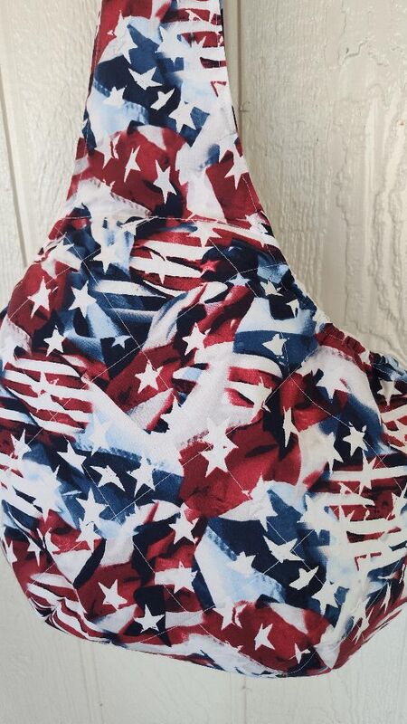 Patriotic Cuddle Sling Quilted Cotton and Plush - product images  of 