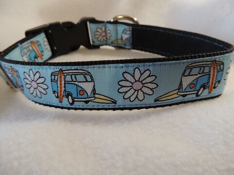 IN,STOCK,Beach,Vibes,1,nylon,dog,buckle,collar,beach dog collar
