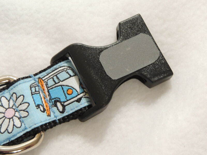 IN STOCK Beach Vibes 1" nylon dog buckle collar - product images  of 