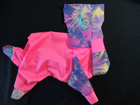 IN,STOCK,LARGE,Purple,Fantasy,Pink,Full,K9,Sunwear,Suit