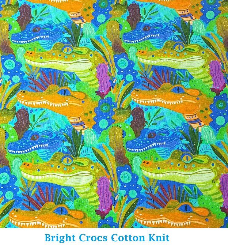 Colorful Crocodiles European Cotton Knit Dog Romper - product images  of 