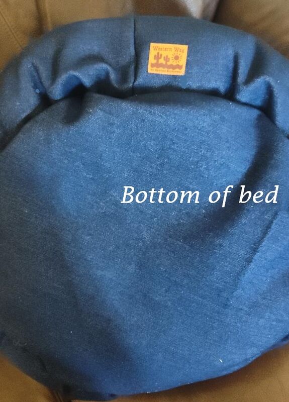 Western Wag Denim and Fleece Deep Bucket Bed - product images  of 