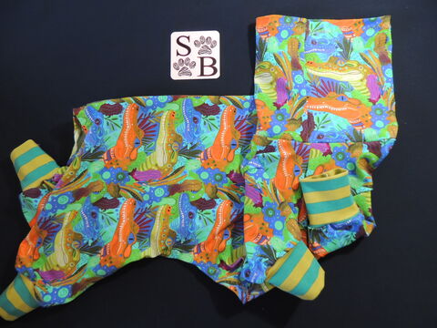 Colorful,Crocodiles,European,Cotton,Knit,Dog,Romper