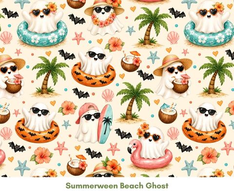 SUMMERWEEN,Beach,Ghost,K9,Sunwear,UV,Fabric,ROMPER