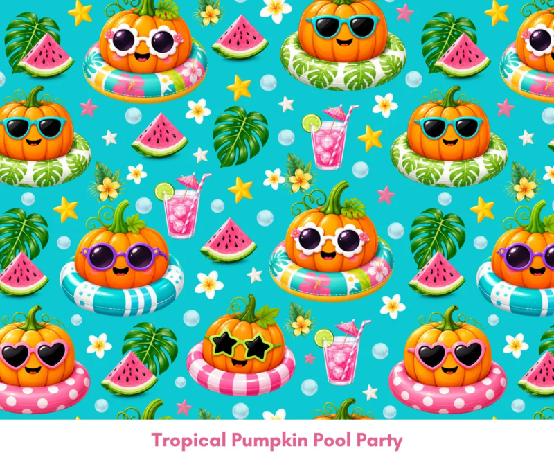 SUMMERWEEN Pool Pumpkins K9 Sunwear UV Fabric ROMPER - product images  of 