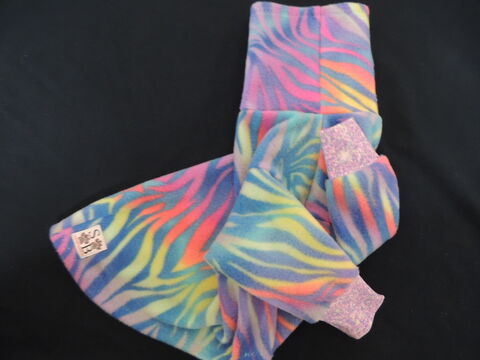 LARGE,in,stock,Pastel,Zebra,Soft,Fleece,Dog,Sweater