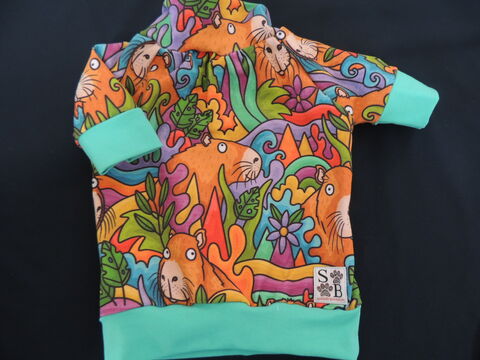 SMALL,in,stock,Tshirt,Style,Capybara,Cotton,knit
