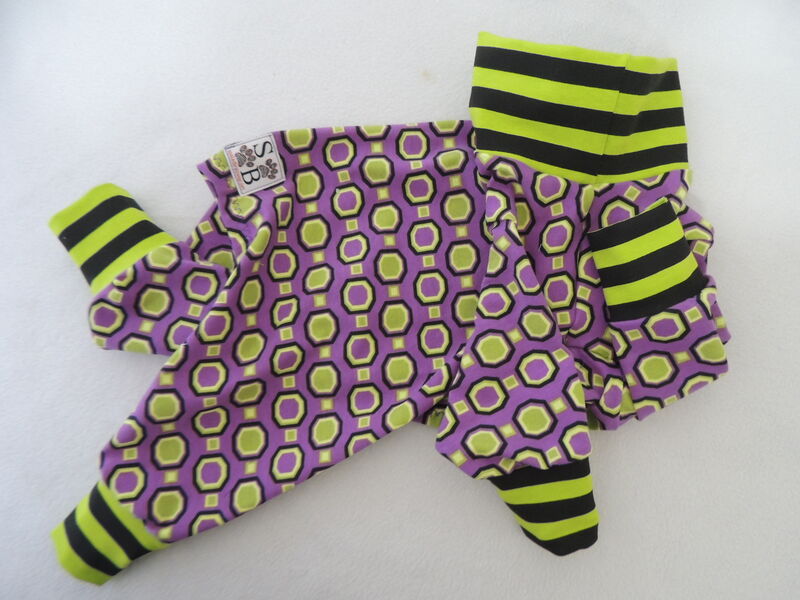 MEDIUM Soft Cotton Knit Dog Romper-Halloween Mash - product images  of 