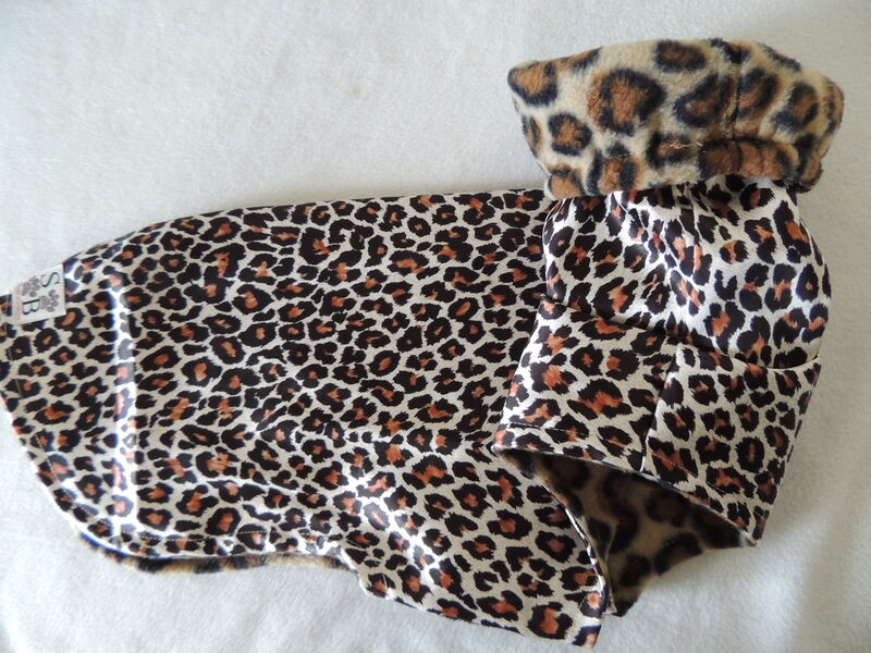 LARGE in stock Wild Satin Fleece Dog Coat - product images  of 