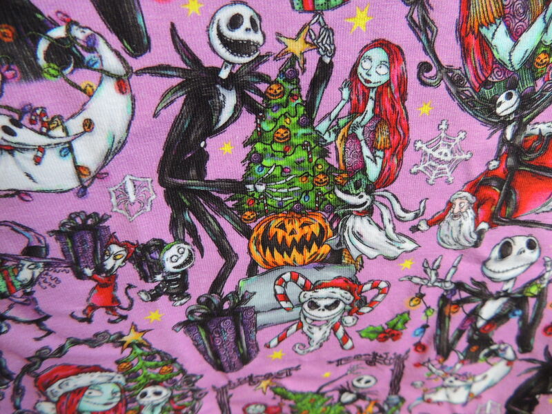 LAST CALL Pink NBC Jack, Sally and Zero Cotton Knit Romper - product images  of 
