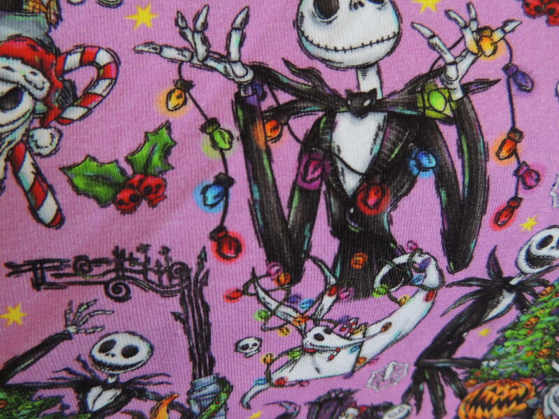 LAST CALL Pink NBC Jack, Sally and Zero Cotton Knit Romper - product images  of 