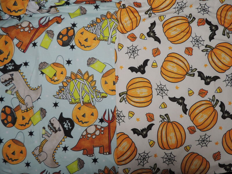  Halloween Prints DBP Knit Custom Made Dog Romper - product images  of 