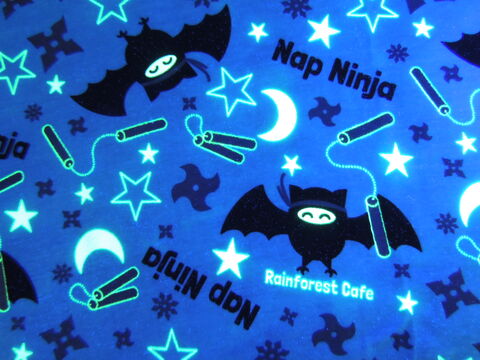 Glow,in,the,Dark,Nap,Ninja,and,Bats,Cotton,Knit,Custom,Made,Dog,Romper,halloween
