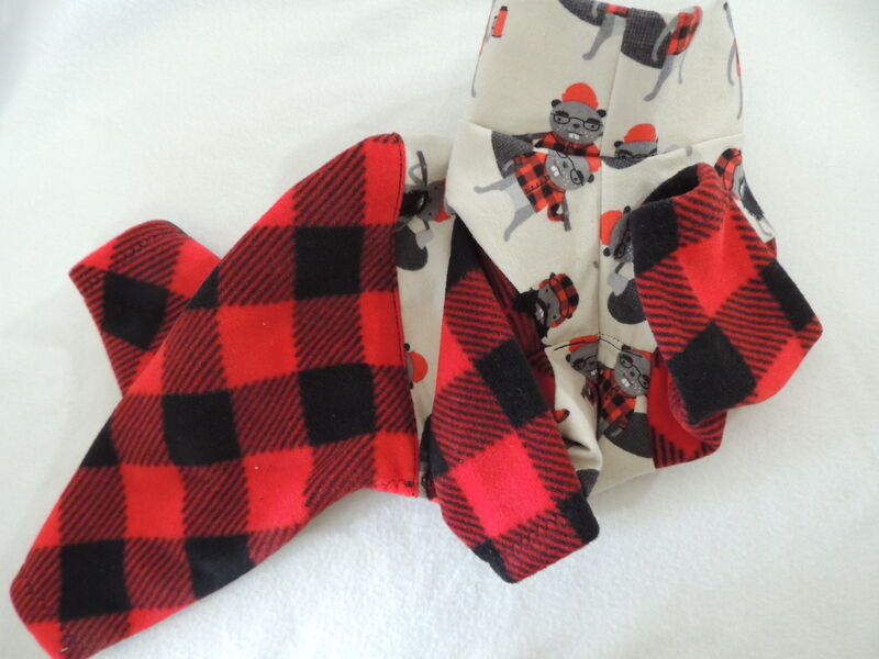 MEDIUM Lumberjack Beavers Flannel and Fleece Romper - product images  of 
