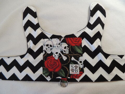 IN,STOCK,Soft,Flannel,Walking,Vest,Harness,with,Pocket