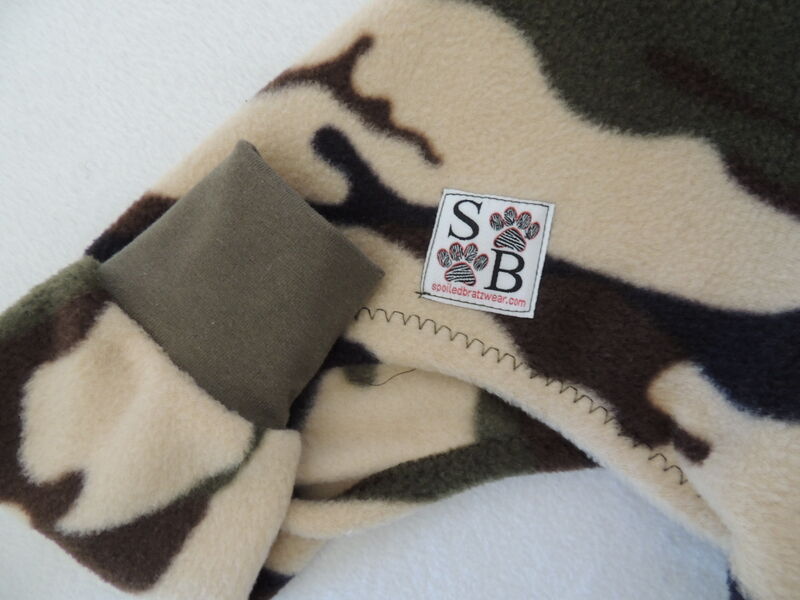 IN STOCK LARGE Soft Camo Fleece Romper - product images  of 