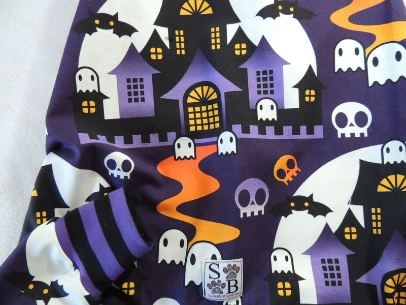 BOO! Haunted House Organic Cotton Knit Halloween Dog Romper - product images  of 