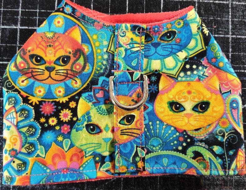 Soft Cotton Cat Harness with Bamboo Velour Lining - product images  of 