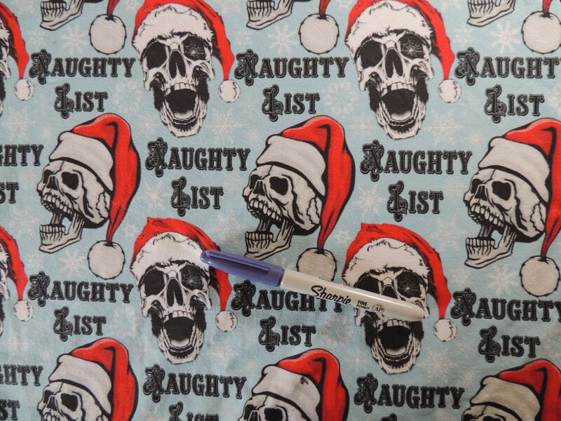 PREORDER Naughty List Skully Santa Cotton Knit Dog Romper - product images  of 
